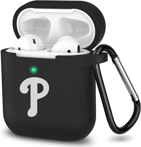 Black Matte Case for AirPods Pro Case with Keychain for Braves Fans, Dustproof Anti-Fingerprint Matte Silicon Case for Men and Women Gifts. in Saudi Arabia