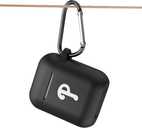 Black Matte Case for AirPods Pro Case with Keychain for Braves Fans, Dustproof Anti-Fingerprint Matte Silicon Case for Men and Women Gifts. in Saudi Arabia