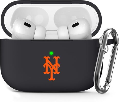 Black Matte Case for AirPods Pro Case with Keychain for Braves Fans, Dustproof Anti-Fingerprint Matte Silicon Case for Men and Women Gifts. in Saudi Arabia