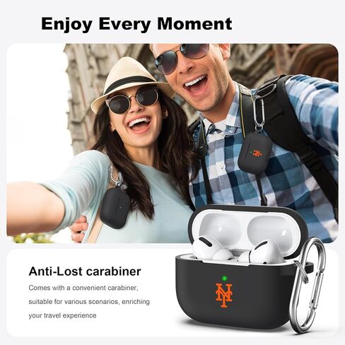 Black Matte Case for AirPods Pro Case with Keychain for Braves Fans, Dustproof Anti-Fingerprint Matte Silicon Case for Men and Women Gifts. in Saudi Arabia