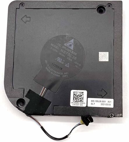 BestParts CPU Cooling Fan Replacement for DELL Latitude 15 5520, Precision 3560 P/N: 0DXJNV DXJNV DFS5K22305283J FN6B EG50050S1-CH00-S9A DC5V 0.50A Fan in Saudi Arabia