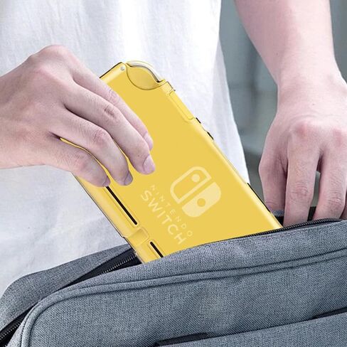Switch Lite Case for Nintendo Switch Lite, Protective Case with Switch Lite Tempered Glass Screen Protector and Thumb Grips Caps Shock-Absorbent Soft TPU Cover Slim Shell Switch Lite Accessories (Clear) in Kuwait