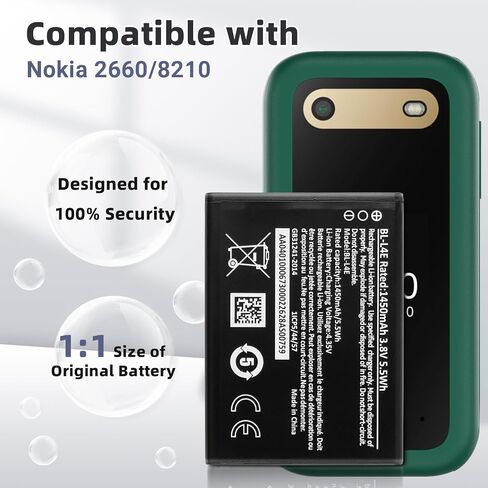 بطارية بديلة BL-L4E جديدة لهاتف Nokia 2660/Nokia 8210 مع مجموعة الأدوات الفنية. in Saudi Arabia