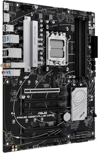 ASUS TUF Gaming A620M-PLUS(WiFi) AMD AM5 (Ryzen 7000) اللوحة الأم للألعاب microATX (DDR5، PCIe 4.0،2xM.2 Slots، 2.5Gb LAN، Wi-Fi6، 2xDisplayPort، HDMI، Front USB 3.2 Gen 1 Type-C، BIOS Flashback، M.2 Q-Latch) in Kuwait