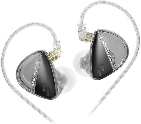 سماعات أذن KZ X Angelears Libra ذات تردد عريض للغاية ومحرك ديناميكي HiFi داخل الأذن IEMs، شاشة 1DD داخل الأذن مع كابل قابل للاستبدال 0.75 (مُحسن، نوميك) in Saudi Arabia