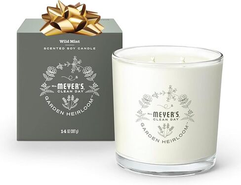 شمعة الصويا المعطرة المتوارثة من Mrs. Meyer's Clean Day Garden، كبيرة، رائحة زهرة القمر، شمعة 14 أونصة in Kuwait