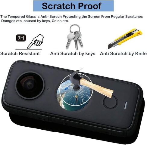 4 X ONE X2 9H Screen Protector compaitable for Insta360 ONE X2 Action Camera in Kuwait