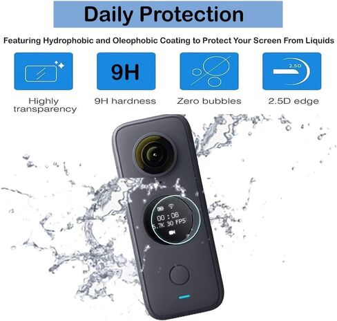 4 X ONE X2 9H Screen Protector compaitable for Insta360 ONE X2 Action Camera in Kuwait