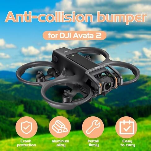 مصد جيمبال لـ DJI Avata 2، عدسة كاميرا O'woda إطار حماية مضاد للتصادمات من سبائك الألومنيوم واقي أمان لـ DJI Avata 2 FPV ملحقات الطائرة بدون طيار in Kuwait