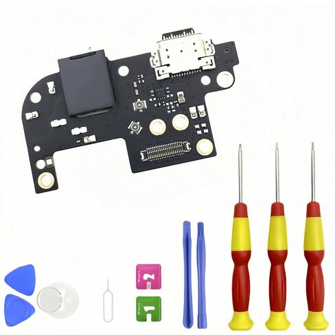 Moto G Stylus 5G 2021 Charging Port Flex Cable Replacement for Motorola Moto G Stylus XT2131 USB Charging Port Board Audio Jack Flex Cable Repair Part with Tools 6.8" in Saudi Arabia