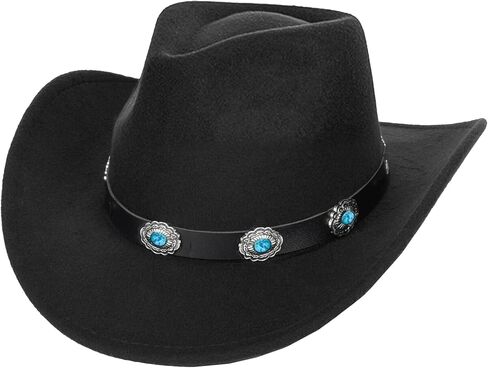 Kids Western-Cowboy-Hat for Baby-Boys-Girls Felt-Cowgirl-Hat Brown Fedora Hat Fit for 2-7 Years in Saudi Arabia