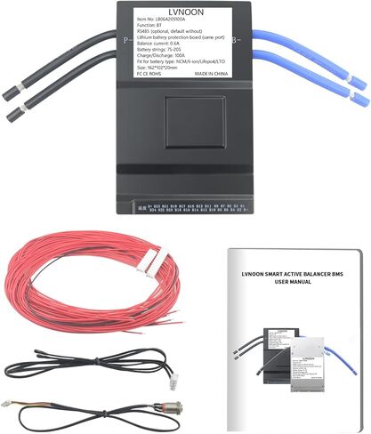 LB06A Smart active balancer BMS lithium battery protection board for Li-ion NCM LFP LiFePo4 Battery Management System 7S 8S 10S 12S 15S 16S 20S 60A 24V 48V 60V 72V with APP control (7-20S, 60A) in Saudi Arabia