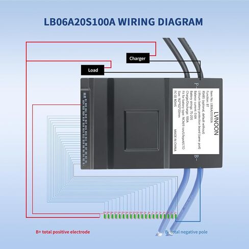 LB06A Smart active balancer BMS lithium battery protection board for Li-ion NCM LFP LiFePo4 Battery Management System 7S 8S 10S 12S 15S 16S 20S 60A 24V 48V 60V 72V with APP control (7-20S, 60A) in Saudi Arabia