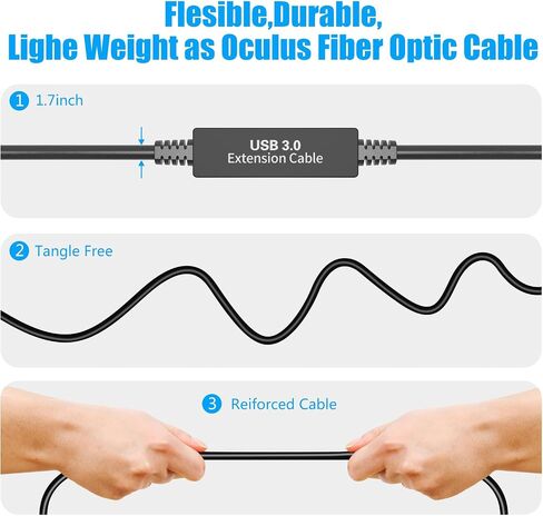 VR Link Cable 26ft,Compatible with Oculus Quest 2 Quest 3/Pro/Pico4 Accessories,USB 3.1 to Type-C for Meta/Quest 3/Steam VR Headset Gaming Connection PC,8M in Saudi Arabia