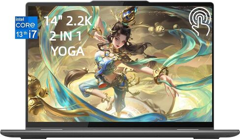 Lenovo Yoga 7 7i 2 في 1 كمبيوتر محمول للأعمال (16 بوصة FHD + شاشة لمس، Intel 10-Core i5-1335U، ذاكرة الوصول العشوائي LPDDR5 سعة 16 جيجابايت، SSD 512 جيجابايت، قلم IST Active Stylus)، عمر بطارية طويل، إضاءة خلفية، FP، كاميرا ويب 1080 بكسل، ويندوز 11 برو، غ in Saudi Arabia
