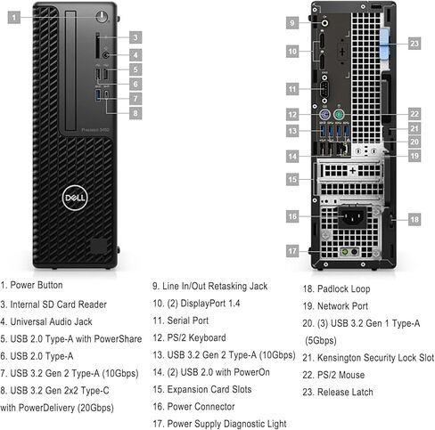Dell [Windows 11 Pro] XPS 8940 Business Tower Desktop Computer, 11th Gen Intel Octa-Core i7-11700 Up to 4.9GHz, 16GB DDR4 RAM, 256GB PCIe SSD, DVDRW, WiFi 6, Bluetooth 5.1, Type-C, Keyboard and Mouse in Saudi Arabia