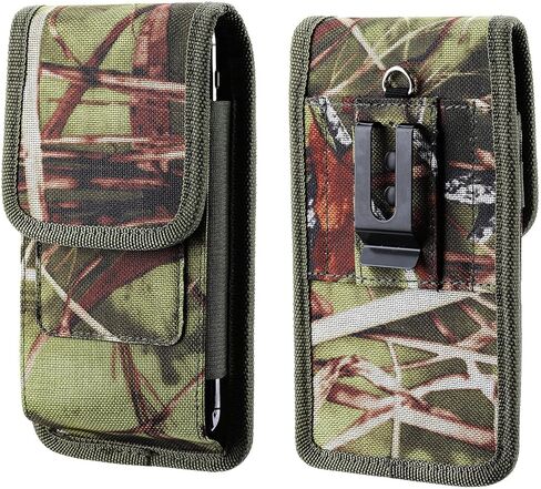 Bobrand Military Grade Camo Cell Phone Holster Belt Clip Case Holder for iPhone 11/12/13 Pro Max Samsung Galaxy S20 FE A52 A51 A32 S21 Plus Google Pixel 6 Moto G Fast (XXL), Army Green, CELLEA180 in Saudi Arabia