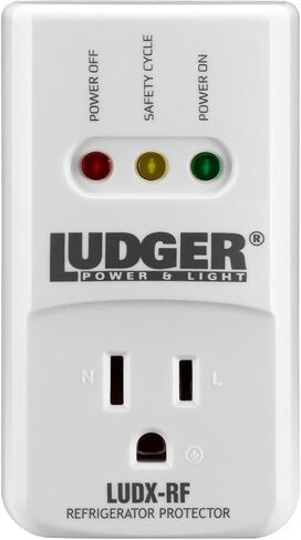 Ludger Power Surge Protector for AC (LUDX-AC), Reliable AC Protection, Connects to All Types of AC, 4-Minute Safety Cycle, 3 Modes LED Indicator, 2/3 Prong Outlets, Fire-Resistant, Air Conditioners in Saudi Arabia