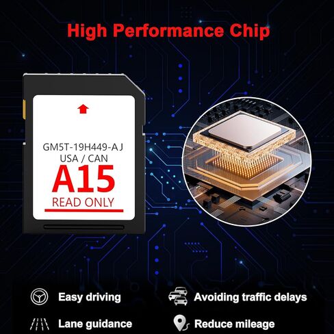 2024 Latest Version A15 Navigation SD Card Fits for Ford/Lincoln, Newest Updated Roads Map Card Sync USB/Canada, Ford Explorer Accessories A15 GM5T-19H449-AJ GPS SD Map Card Sync 2 Navigation System in Saudi Arabia
