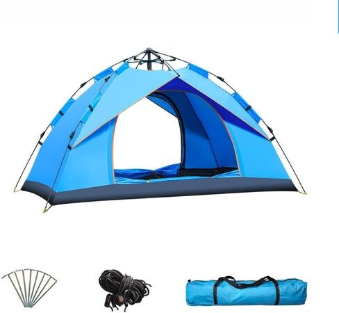 Camping Tent, Camping Automatic Quick Open Tent, Portable Windproof Tent, Easy Setup Tent, Suitable for Outdoor, Beach, Hiking, Traveling in Kuwait