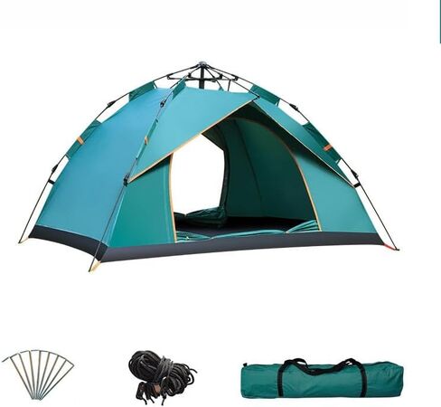 Camping Tent, Camping Automatic Quick Open Tent, Portable Windproof Tent, Easy Setup Tent, Suitable for Outdoor, Beach, Hiking, Traveling in Kuwait