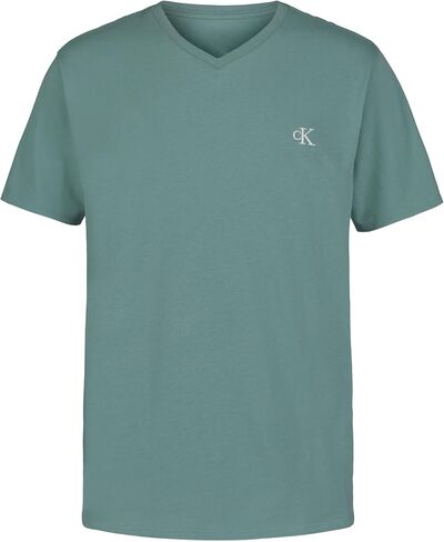 Calvin Klein Boys' Short Sleeve Solid V-Neck T-Shirt, Soft, Comfortable, Relaxed Fit in Saudi Arabia
