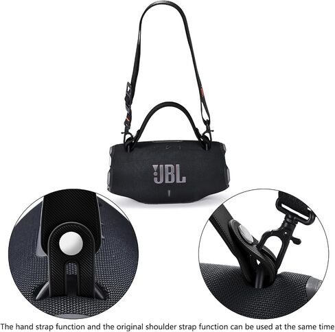 Removable Speaker Handle Strap Compatible with JBL Xtreme 2/ Xtreme 3/Xtreme 4/Zealot S67 Portable Bluetooth Speaker,Outdoor Travel JBL Speaker Silicone Handle (Handle Strap Black) in Saudi Arabia