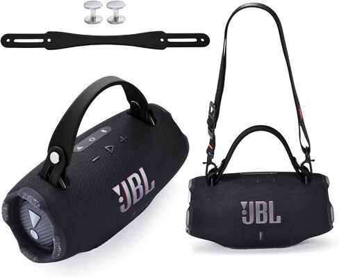 Removable Speaker Handle Strap Compatible with JBL Xtreme 2/ Xtreme 3/Xtreme 4/Zealot S67 Portable Bluetooth Speaker,Outdoor Travel JBL Speaker Silicone Handle (Handle Strap Black) in Saudi Arabia
