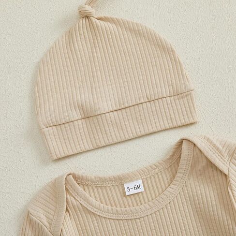 MERSARIPHY Newborn Boy Clothes Baby Boy Coming Home Hospital Outfit Little Dude One Piece Romper Jumpsuit+Hat Clothing Set in Kuwait