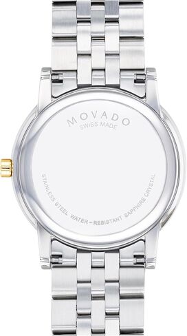 Movado Museum Classic Men's Watch - Swiss Quartz Movement, Stainless Steel Link Bracelet - 3 ATM Water Resistance - Classic, Luxury Fashion Timepiece for Him - 40mm in Saudi Arabia