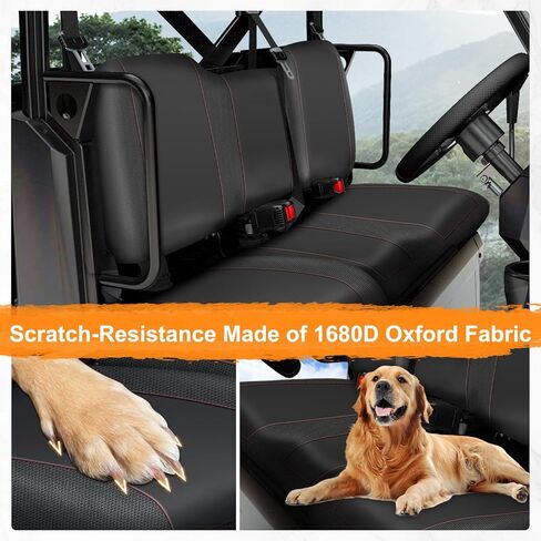 UTV Seat Cover for Polaris Ranger 1000 2020-2025/Polaris Ranger XP 1000 2017-2021, Split Bench Seat Covers Heavy Duty 1680D Waterproof UTV Seat Cover Set(3 PCS) in Kuwait