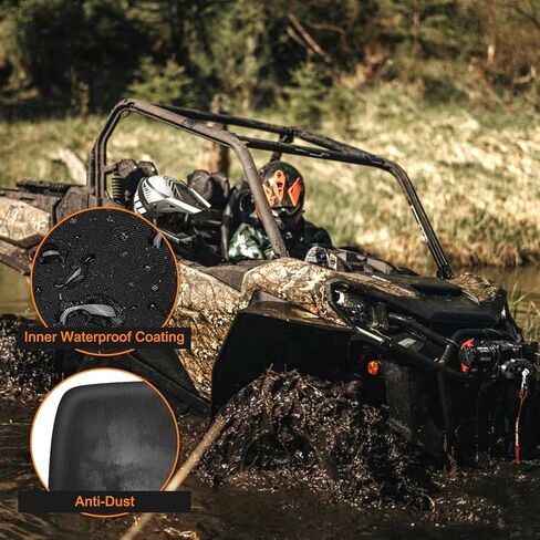 UTV Seat Cover for Polaris Ranger 1000 2020-2025/Polaris Ranger XP 1000 2017-2021, Split Bench Seat Covers Heavy Duty 1680D Waterproof UTV Seat Cover Set(3 PCS) in Kuwait