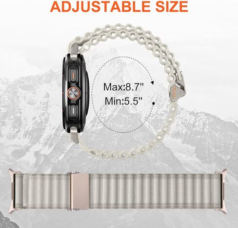 Trail Band Compatible with Samsung Galaxy Watch Ultra bands 47mm, Adjustable Lightweight Nylon Fabric with One Click Attachment Wristbands Bands for Galaxy Watch Ultra Bands Men Women in Saudi Arabia
