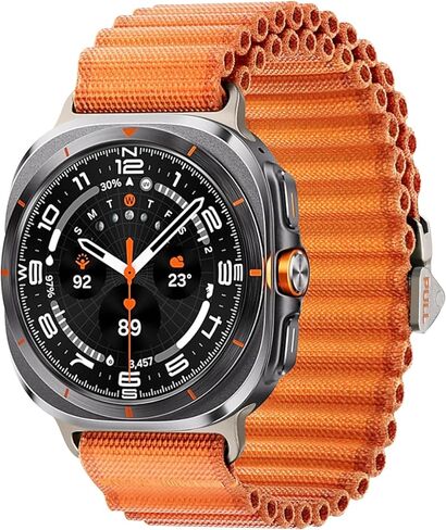 Trail Band Compatible with Samsung Galaxy Watch Ultra bands 47mm, Adjustable Lightweight Nylon Fabric with One Click Attachment Wristbands Bands for Galaxy Watch Ultra Bands Men Women in Kuwait