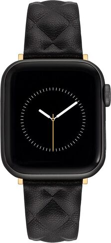 Anne Klein Quilt Patterned Leather Band for Apple Watch Secure, Adjustable, Apple Watch Band Replacement, Fits Most Wrists in Saudi Arabia