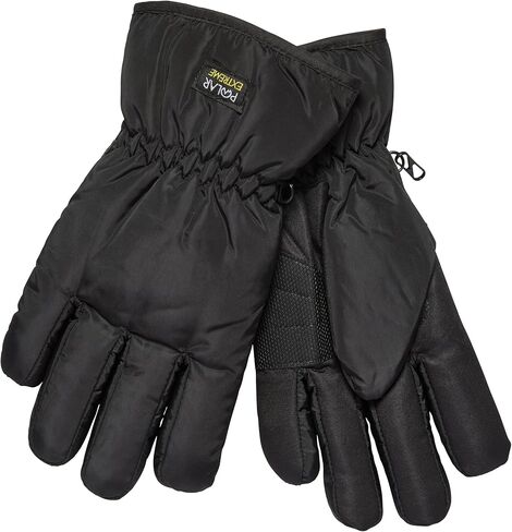 قفاز تزلج نسائي مقاوم للماء مبطن بقماش الشيربا M/L- أسود من HEAT in Kuwait