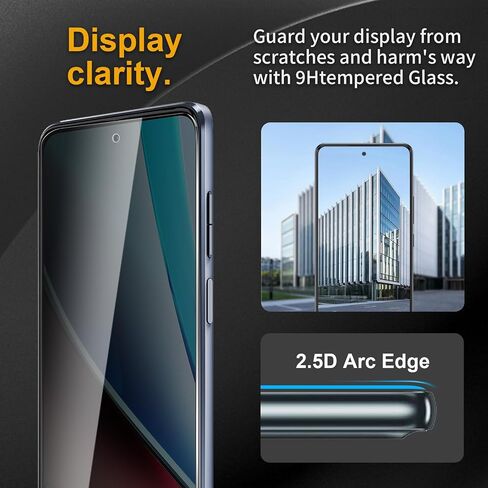 3 عبوات من واقي شاشة الخصوصية لهاتف Motorola Moto G Stylus 5G 2023، زجاج مقسى مضاد للتجسس صلابة 9H، واقي أسود مضاد للتجسس، خالٍ من الفقاعات، مضاد للخدش in Saudi Arabia