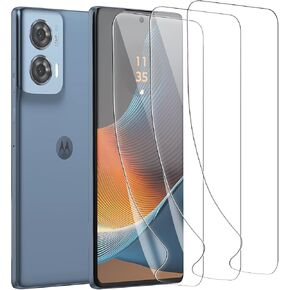 (3 Pack) for Moto Edge 50 Fusion/Moto G85 / Moto Edge 50 Neo Screen Protector,Flexible TPU Film(Not Tempered Glass),[HD-Clear] [3D Touch][Bubble-Free][Anti-Scratch]