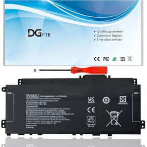 PV03XL PP03XL 43.3Wh Laptop Battery for HP Pavilion x360 13-BB 14-DV 14M-DW 14-DK 15-EH 15-EH0000 14-dw0xxx 14-dw0xxx 14m-dw0xxx 14M-DW0023DX 14m-dw0013dx L83393-005 L83388-421 11.55V 43.3Wh