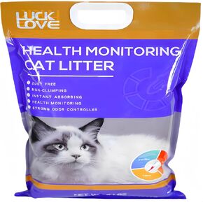 Health Monitoring Cat Litter, Urine detectable, Non-clumping Lightweight Colour-Changing Silica Gel Crystals, Highly Absorbent Strong Odour Control, Health Indicator Cat Litter 8 lb (Bag).