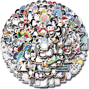 200PCS Penguin PEGTMVE Stickers,Penguin Gifts for Kids Teens Girls Laptop Computer Phone Tablet Luggage Flasks Water Bottle Bike