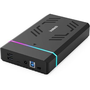 حافظة محرك أقراص صلبة من الألومنيوم USB 3.0 من Inateck تناسب 2.5 بوصة / 3.5 بوصة SATA HDD و SSD, يدعم محركات UASP و 10 تيرابايت (FE3001) in Kuwait