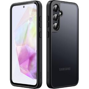 JETech Matte Case for Samsung Galaxy A35 5G, Frosted Translucent Back Protective Slim Phone Cover, Anti-Fingerprints (Black)