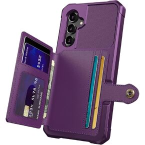 Wefor Case for Samsung Galaxy A54 5G - Wallet Case with PU Leather Card Pockets Back Flip Cover for Samsung Galaxy A54 5G (Black)