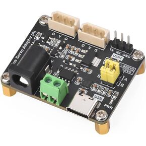 Serial Bus Servo Driver Board for ST/SC Series Serial Bus Servos Up to 253, Integrate Servo Power Supply and Control Circuit, Support UART and USB Control for Raspberry Pi/Jetson Orin Nano/PC/ ESP32