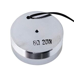 Walfront Resonance Speaker 8Ohm 20W Bone Conduction Vibration Speaker, 1Pcs 50Mm 2Inch Bass Internal Magnetic Type All Frequency Resonance Speaker Vibration Strong Bass Louderspeaker