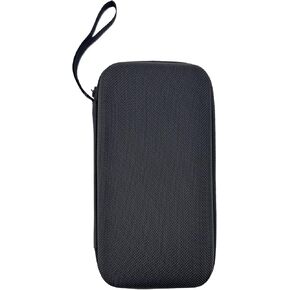 Universal Portable Hard EVA Carrying Case for Power Bank External Hard Drive Cell Phone USB Charging Cable Cord, Shockproof Protective Electronic Organizer Zipper Enclosure -Black