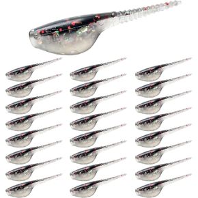 Crappie Lures Crappie Baits Kit Soft Plastic Lures for Crappie Trout Bass Panfish Bluegill 24 Packs