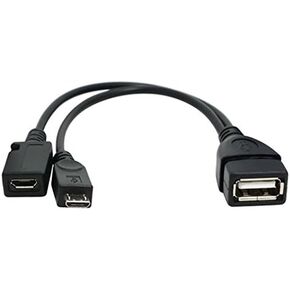 كابل USB OTG لأجهزة Firesticks 4K/4K Max/Cube/lite/الجيل الثاني. محول طاقة صغير عالمي لأجهزة Android - Samsung، LG، HTC، 6 بوصة