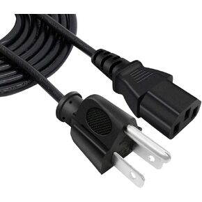 AC Power Cord Replacement for Thermaltake TR2 600W ATX 12 V2.3 PS-SPD-0600NPCWUS-W PS-SPD-0600NPCWUS-W Power Suply 3 Prong Power Cable